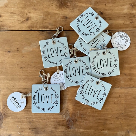 "LOVE" key hanger